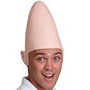 Skeleteen Alien Cone Bald Head - Weird Costume Accessory Egg Shaped Heads Props for Men Women Boys and Girls