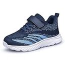 Boys Trainers Girls Shoes Breathable Sport Shoes Running Shoes Navy Blue Toddler Size 8