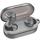 TOZO T10 Wireless Earbuds Bluetooth 5.3 Headphones, App Customize EQ, Ergonomic Design, 55H Playtime, Wireless Charging Case, IPX8 Waterproof Powerful Sound in-Ear Headset Gray(New Upgraded)