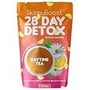 SkinnyBoost 28 Day Detox Daytime Tea -(28 Tea Bags) Supports Metabolism Boost, Detox, All Natural, Non GMO, Vegan, Keto Friendly