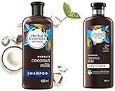 Herbal Essences Coconut Milk Shampoo For Hydration, No Paraben, No Colorants, Nogluten 400ml & Coconut Milk Conditioner For Hydration, No Paraben, No Colorants, Nogluten, 400ml