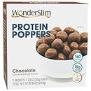 WonderSlim Popper Puff Snacks, Chocolate, 160 Calories, 15g Protein, Gluten Free (7ct)