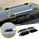 For 2010-2023 Toyota 4Runner ABS Black Car Roof Rail Rack End Cover Shell Set 4P