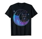 Crystal Alchemy Chat sorcière noir sur lune Kawaii Pastel Goth T-Shirt