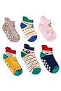 Girls Clubs NEOBABY Non Slip Kids Toddler Socks with Grip | Socks for Babies to Toddlers | Anti Skid Socks, Crawling Socks with Grippers (Assorted Pack of 6)
