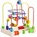 Bead Maze Roller Coaster Educational Toys Wood Games Kids +3 Years