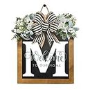 Last Name Welcome Sign,26 Letter Front Door Hanger | Welcome Sign for Farmhouse, 16 Inches Porch Spring Welcome Sign Front Door Decoration Homraa
