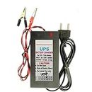 TechSupreme SMPS Battery Charger for UPS Clip Battery Charger Worldwide Adaptor12 Volt 7 amp Battery Charger