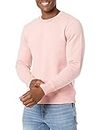 Amazon Essentials Men's Long-Sleeve Crewneck Fleece Sweatshirt, Pink, Large