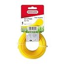 Oregon 69-350-Y Yellow Round Strimmer Line/Wire for Grass Trimmers and Brushcutters, 1.7 mm x 15 m