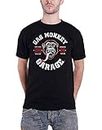 Gas Monkey Garage T Shirt Red Hot GMG Logo Official Mens Black S