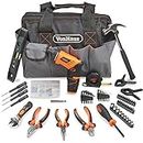 VonHaus Cordless Hand Drill and Household Tool Kit - 94pc Tool Kit for Beginners - Includes 3.6V/Cordless Lithium-ion Screwdriver - Power & Hand Tools with Drill Sets in Case