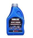 Yamaha Yamalube Sport Motorcycle Premium 10W40 4 Stroke Fully Synthetic Engine Oil for R15 and MT15, 1L (90793AD41100)