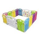 Baby Playen Kids Activity Centre Safety Play Yard Home Indoor Outdoor With 14 Panels New Pen (Classic)