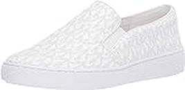 Michel Kors Keaton Women's Slip On Fashion Sneakers Shoes (6.5 M US, White)