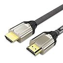 QIU YE YUAN High Speed with Ethernet 4K UHD HDMI Cables V2.0 Support 4Kx2K 32 Audio Channels 18Gbps CEC 3D for OnePlus, Mi TV (2 m)