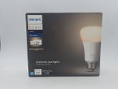 Philips Hue White Bulb Starter Kit - Bridge + Smart Button + 3x Soft White Bulb
