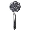 Handheld Shower Head with Five Pulse Massage Settings & Six Foot Hose, Chrome