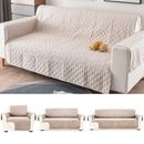 Contemporary Style Quilted Sofa Cover Furniture Protection for Pet Owners