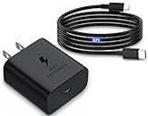 Samsung Charger Super Fast Charging 45W USB C Super Fast Charger with 6FT Type C Charger Cable Cord for Samsung Galaxy S24/S23/S22/S21/S20/Ultra/Plus/FE,Note 20/10,Galaxy Tab S9,Z Fold/Z Flip,A54,A14