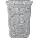 Dhwani Enterprise Mode Laundry Basket with Lid for Clothes, Organizer | Laundry Basket with Lid Big Size, Laundry Bag Gray 57Ltr (GIVE ORDER MAXIMUM 2 QTY WE CANT DISPETCH MORE THAN 2 QTY)