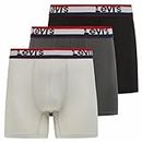 Levi's Mens Underwear Microfiber Boxer Brief for Men Ultra Soft 3 Pack