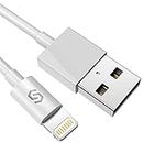 Syncwire Lightning iPhone Charger Cable - [Apple MFi Certified] 6.6Ft/2M Long Apple Charger Cable Lead USB Fast Charging Cable for iPhone Xs Max X XR 8 7 6S 6 Plus SE 5 5S 5C, Ipad, iPod White