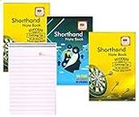 FIRST CLICK Shorthand Steno Notebook short notebooks Doctors Prescription Pad Writing Notepad 160 Pages in a Booklet Pack of 3 booklet 58 GSM Paper Both side ruled Both side Uses Size:12.2 x 18 cm