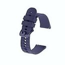 Colorcase Smart Watch Strap Silicon Texture Design Compatible with Hammer Polar Smart Watch - Same Color Clip Band -Blue