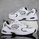 Herren/Damen Neu Balance 530 Retro White Silver Navy Running Shoes MR530S 36-44 
