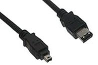 AplinK® 4 PIN to 6PIN FireWire 400 to FireWire 600 4-6 ilink IEEE 1394 1.8m / 6FT Black Cable For Digital Camera