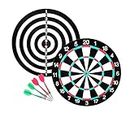 [2PCE] SAS Sports Dart Board & Target Game, Aluminium Frame, Durable Sturdy Structure, Metal Hook for Mounting, Great for Game Night, Entertainment, Leisure, Red and Green (28.5cm)