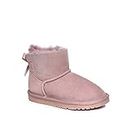 OZWEAR UGG Kids Bailey Bow Boots (Water Resistant) 2 Colours (EU33 / AU13/1 / 200mm, Rosy Brown)