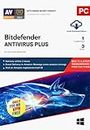 Bitdefender - 1 Computer,3 Years - Antivirus Plus | Windows | Latest Version | Email Delivery in 2 Hours- No CD |