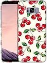 Glisten - Samsung Galaxy S8 Plus Case, Samsung S8+ Case - Cherry Watercolor Pattern Design Printed Cute Plastic Hard Snap on Protective Designer Back Phone Case/Cover for Samsung S8 Plus [6.2"]