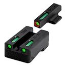 TruGlo TFK Pro Fiber Optic and Tritium Handgun Sight Accessories Set with Fortress Finish Protection and Angled Rear Sight for Kimber Model Guns