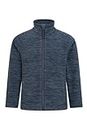 Mountain Warehouse Snowdonia Kids Fleece Jacket - Soft Touch Sweater, Lightweight, Quick Drying Pullover, Antipill Top - For Travelling & Outdoors Navy 5-6 Years