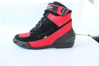 New MTECH Motorbike Leather Racing Shoes Boots Short Style Casual Shoes Red