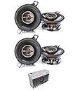 Infinity - Two Pairs of REF-3032CFX Reference 3.5 Inch Two-Way car Audio Speakers