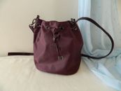 Shoulder Handbag LIPAULT PARIS  Crossbody Bucket Bag Dark Purple Designed France