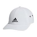 adidas Men's VMA Relaxed Fit Strapack Slight Precurve Brim Adjustable Hat, White/Black, One Size