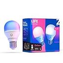 LIFX Colour 2-Pack, A60 1000 lumens [E27 Edison Screw], Billions of Colours and Whites, Wi-Fi Smart LED Light Bulb, No Bridge Required, Compatible with Alexa, Hey Google, HomeKit and Siri.