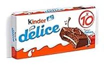 Kinder Delice Rich in Milk Chocolate bars 10pack. 39gr each bar. Shipping Included if you spend $25 or more on items shipped by Snacks and More LLC.