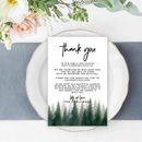 Koyal Wholesale Watercolor Pine Trees Woodland Forest Wedding Thank You Place Setting Cards For Table Reception, Family, Friends, 56-Pack Paper | Wayfair