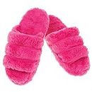 Snoozies! Sassy Sliders Super Soft Womens Slippers with Non-Slip Sole - Ladies sizes from 3-7 (Pink, medium)