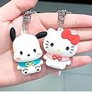 Careflection Hello Kitty Cute 3D PVC Figure Keychain Limited Edition for Car, Decoration, Cake, Office Desk & Study Table (Pack Of 1)