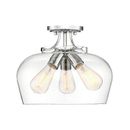Savoy House Essentials Octave 13" Wide Polished Chrome Ceiling Light