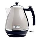 Haden Cotswold 75010 Retro Stainless Steel Tea Kettle, 1500W Hot Water Kettle Electric Kettles for Boiling Water, 1.7L Putty Beige Electric Tea Kettles Automatic Shut Off, Boil-Dry Protection Tea Pots