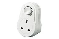 Plugin Dimmer Switch | White (Only Compatible with dimmable Bulbs)