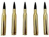 270 Winchester Snap caps - Dummy Training Rounds - Set of 5 (Black & Brass)